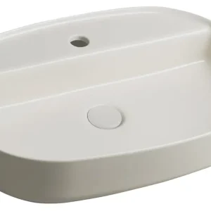 ISVEA INFINITY OVAL keramické umyvadlo na desku, 60x40cm, ivory Akce