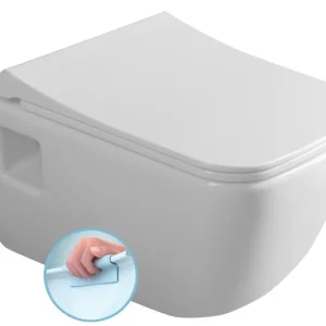 CERASTYLE WALTER závěsná WC mísa, Rimless, 37x52,5cm, bílá Výprodej