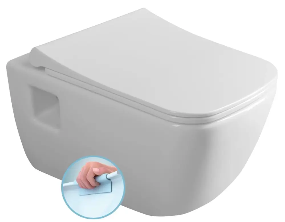 CERASTYLE WALTER závěsná WC mísa, Rimless, 37x52,5cm, bílá Výprodej