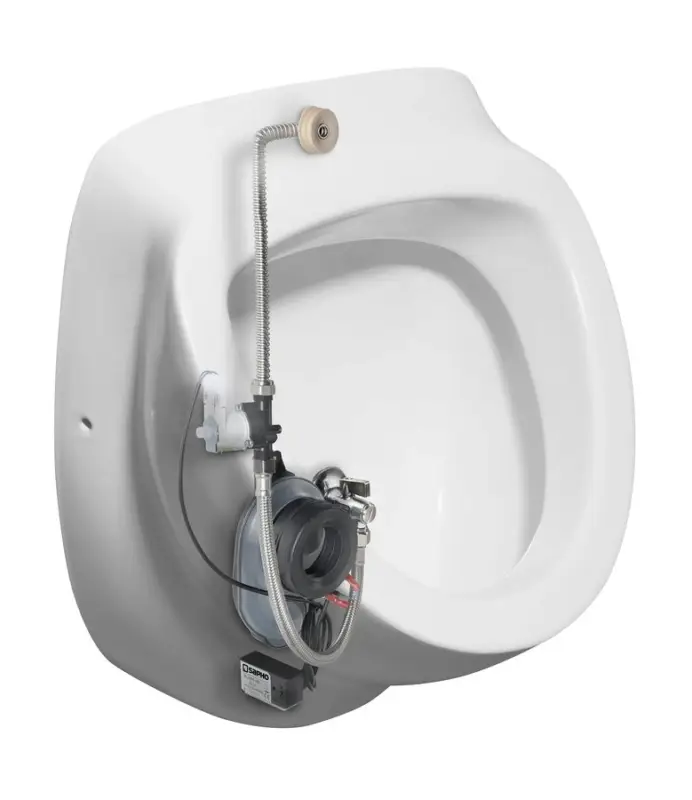 ISVEA DYNASTY urinál s automatickým splachovačem 6V DC, zakrytý přívod vody, 39x58 cm Časově Omezené
