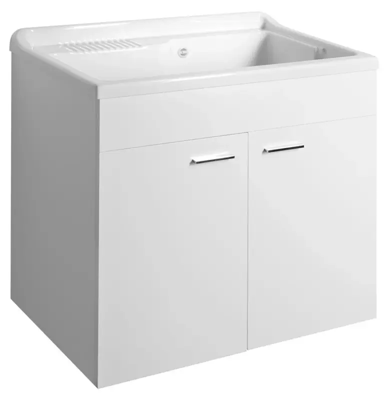 AQUALINE Plastová výlevka se skříňkou 80x50 cm, včetně sifonu Zlevněný