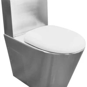 Originální NOFER WC kombi mísa s nádržkou včetně splachovacího mechanismu a WC sedátka 370x680x620 mm, nerez mat