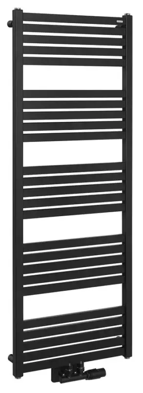 BRUCKNER GRUNT otopné těleso rovné 500x1330 mm, středové připojení, černá mat Sleva