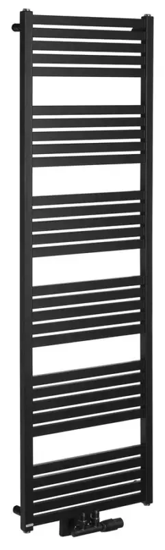 BRUCKNER GRUNT otopné těleso rovné 500x1610 mm, středové připojení, černá mat Nakupujte Hned