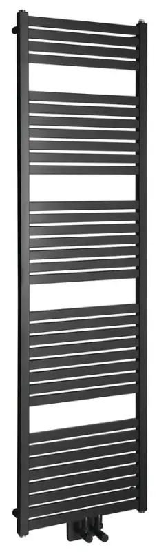 AQUALINE TONDI otopné těleso rovné 450x1690 mm, středové připojení, černá mat Dokud Zásoby Vydrží