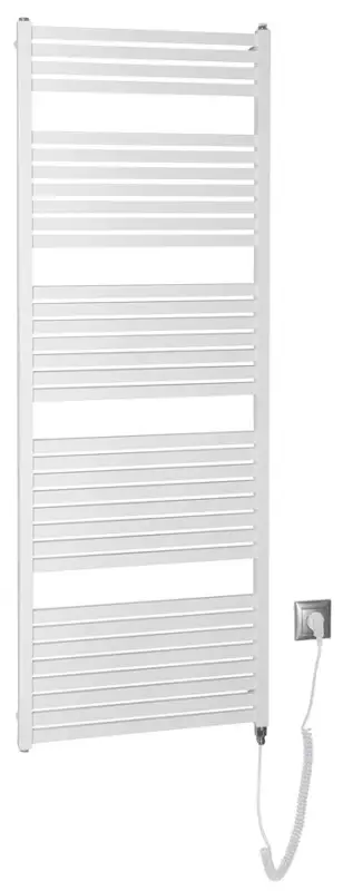 Oblíbený AQUALINE TONDI-E elektrické otopné těleso rovné 600x1690 mm, 800 W, bílá