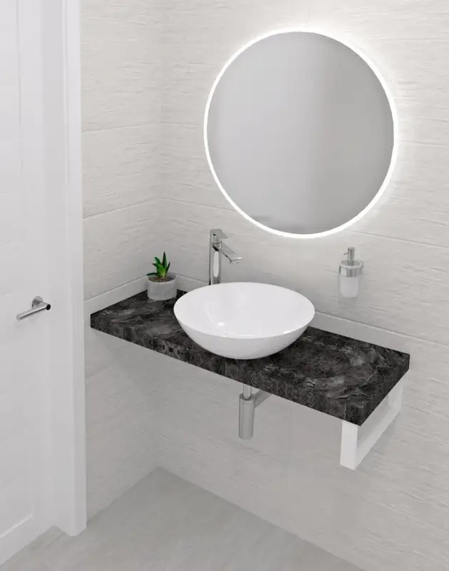 Akční Nabídka SAPHO AVICE deska pod umyvadlo 170x36cm, tl.5cm, štípaný kámen