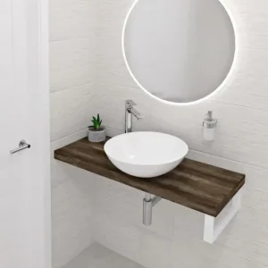 Akční Nabídka SAPHO AVICE deska pod umyvadlo 210x36cm, tl.5cm, dub tmavý