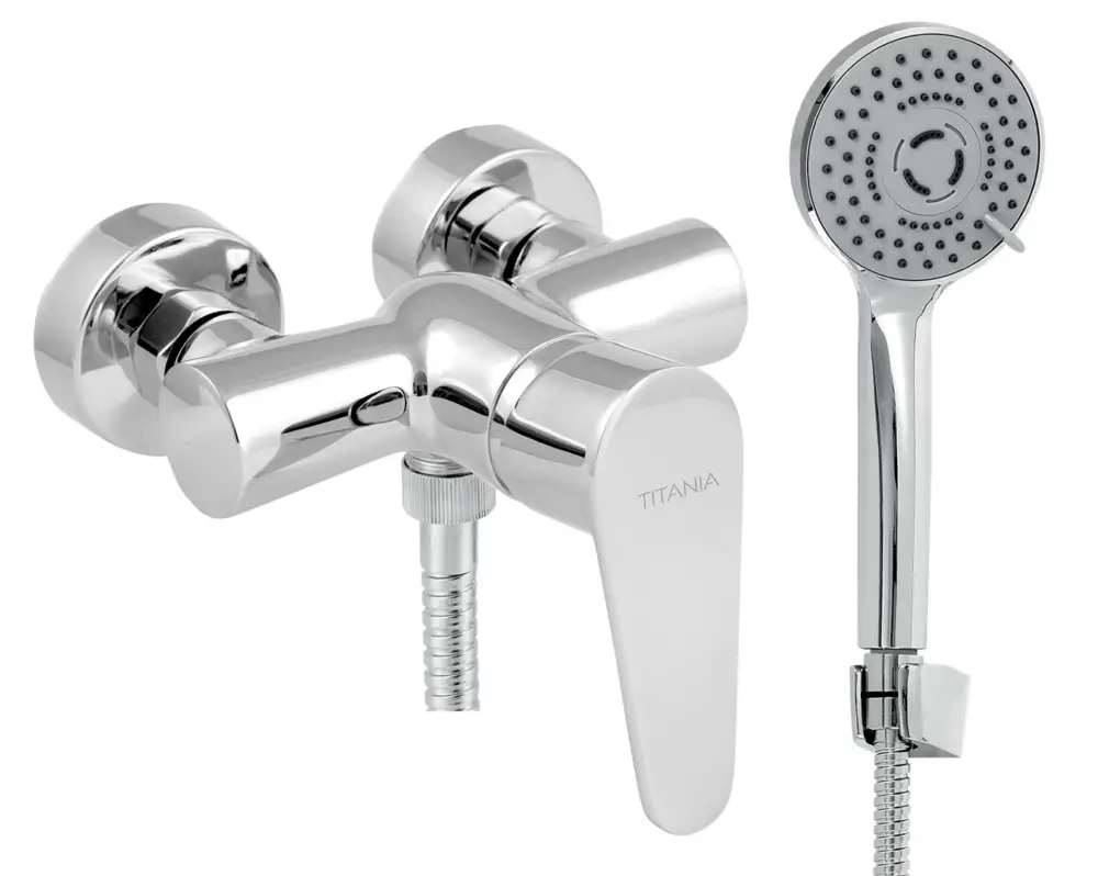 Speciální Cena NOVASERVIS Sprchová nástěnná baterie Titania Fresh ECO, 100 mm, chrom - 96065,0E