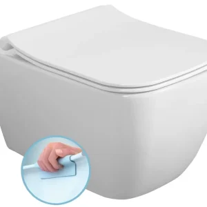 Autentický ISVEA VEA závěsná WC mísa Rimless, 34,5x52cm, bílá