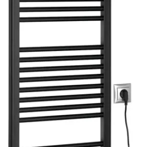 AQUALINE DIRECT-E elektrické otopné těleso rovné 450x1320 mm, 400 W, černá Nejlepší Volba