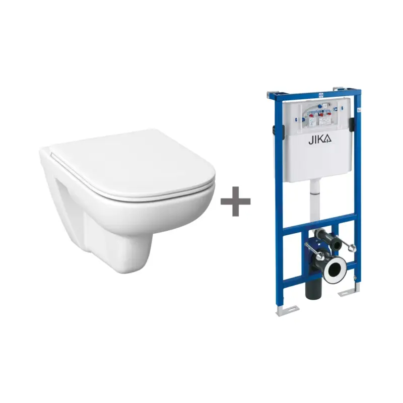 Akce DEEP by JIKA Set závěsný klozet Deep by JIKA Rimless + podomítkový modul , Bílá