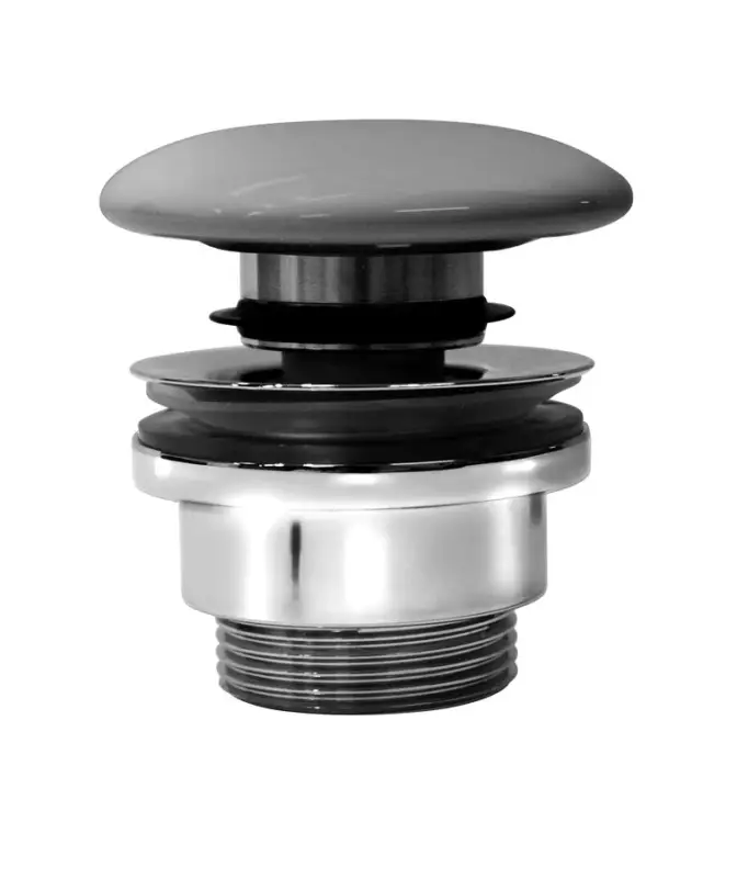 Akční Nabídka GSI GSI umyvadlová výpust 5/4“, click-clack, keramická zátka, 5-65mm, cenere mat
