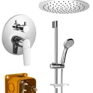 Top Prodej BRUCKNER SCHMITZ podomítkový sprchový set s pákovou baterií, 2 výstupy, chrom