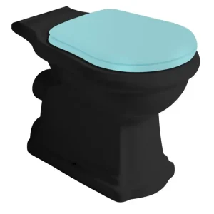 Akční Cena KERASAN RETRO WC kombi mísa 38,5x72cm, zadní odpad, černá mat
