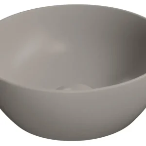 Ověřený GSI PURA keramické umývátko na desku, průměr 32cm, tortora mat