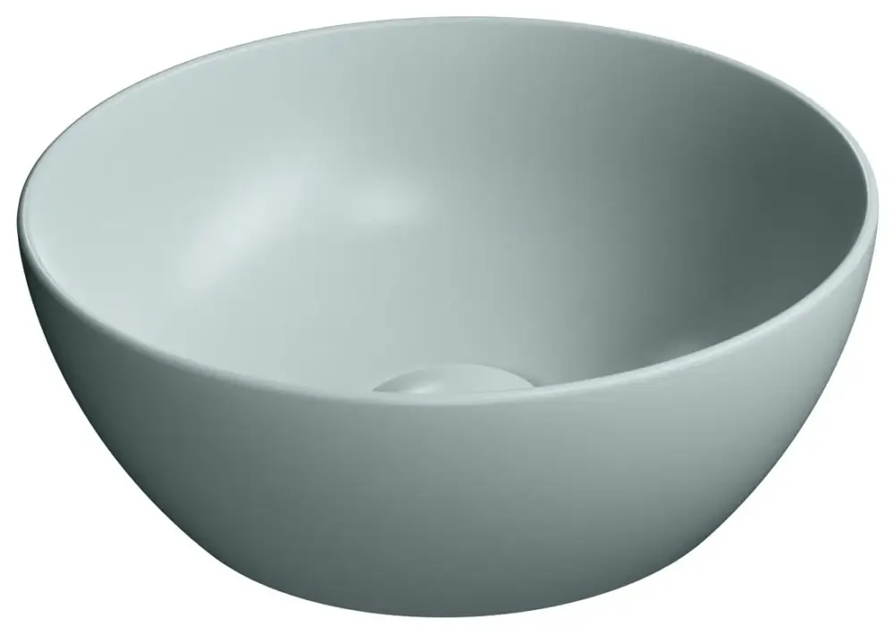 GSI PURA keramické umývátko na desku, průměr 32cm, ghiaccio mat Zlevněný