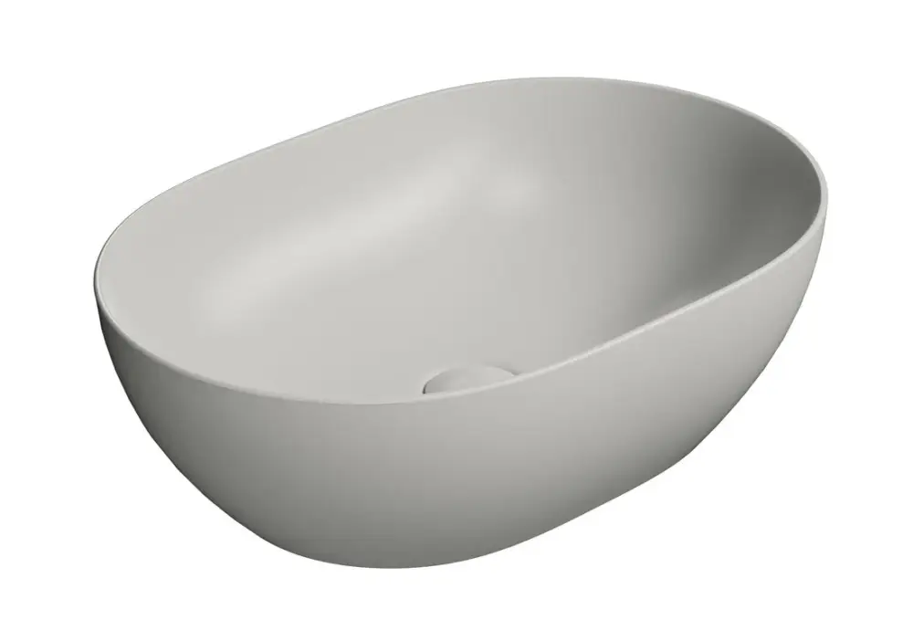 GSI PURA keramické umyvadlo na desku, 50x35cm, cenere mat Originální