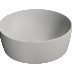 Aktuální GSI NUBES keramické umyvadlo na desku průměr 40cm, cenere mat