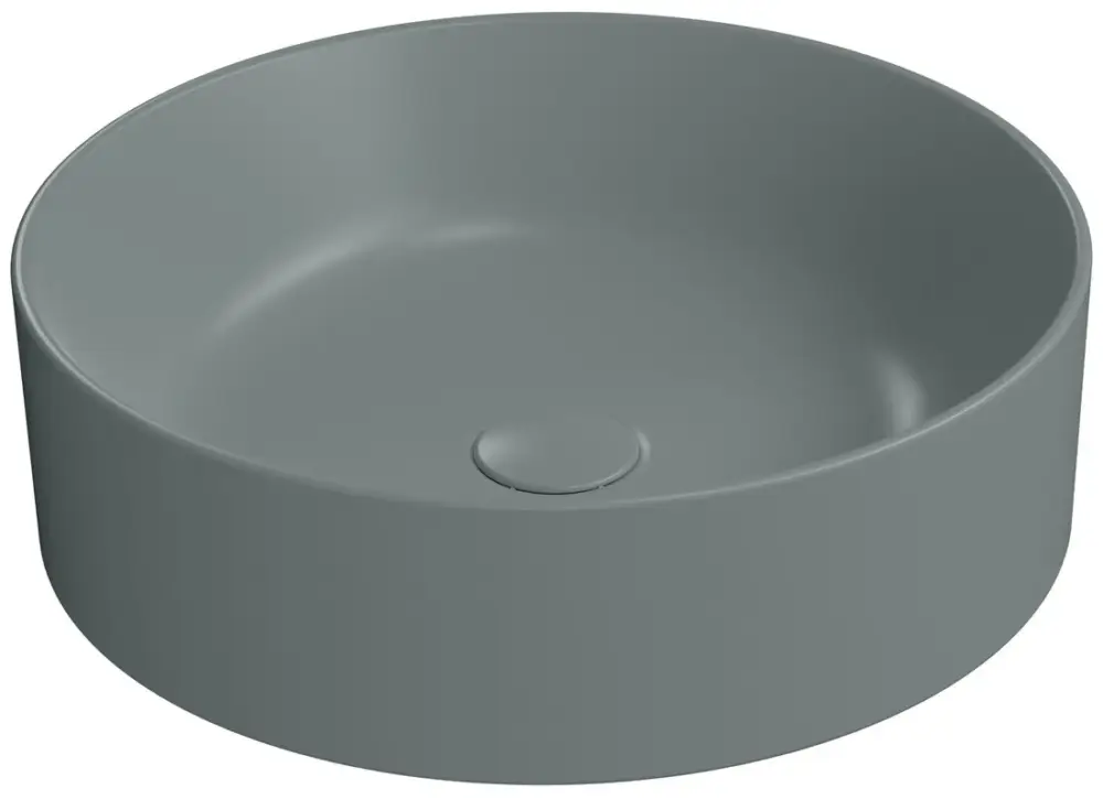 GSI KUBE X keramické umyvadlo na desku, průměr 45cm, agave mat Tovární Cena