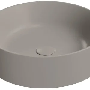 GSI KUBE X keramické umyvadlo na desku, průměr 45cm, tortora mat Super Cena