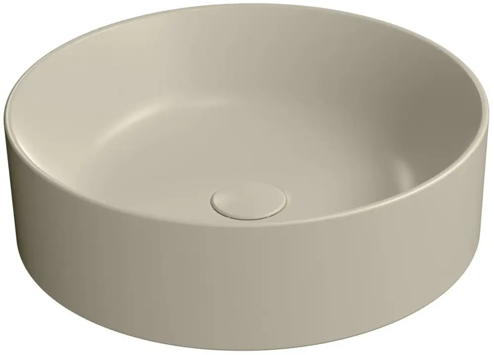 Must-Have GSI KUBE X keramické umyvadlo na desku, průměr 45cm, creta mat