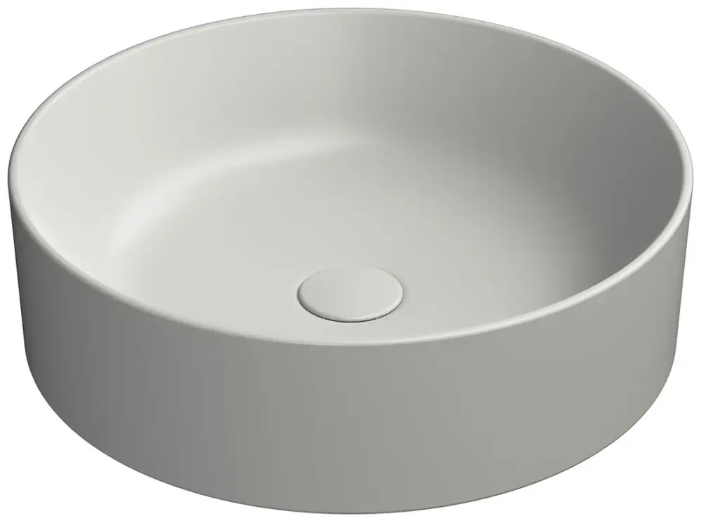 GSI KUBE X keramické umyvadlo na desku, průměr 45cm, cenere mat Akce