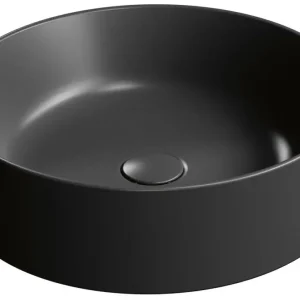 Odeslání Ihned GSI KUBE X keramické umyvadlo na desku, průměr 45cm, černá mat