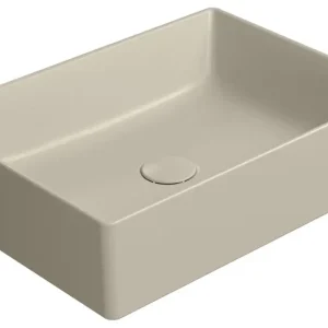 GSI KUBE X keramické umyvadlo na desku, 50x37cm, creta mat Horká Nabídka