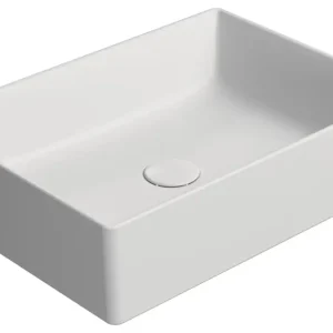 Nová Kolekce GSI KUBE X keramické umyvadlo na desku, 50x37cm, bílá mat