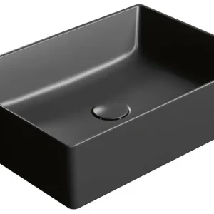 GSI KUBE X keramické umyvadlo na desku, 50x37cm, černá mat Aktuální