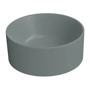 Značkový GSI KUBE X keramické umývátko na desku, průměr 32cm, agave mat
