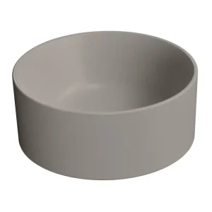 Tovární Cena GSI KUBE X keramické umývátko na desku, průměr 32cm, tortora mat