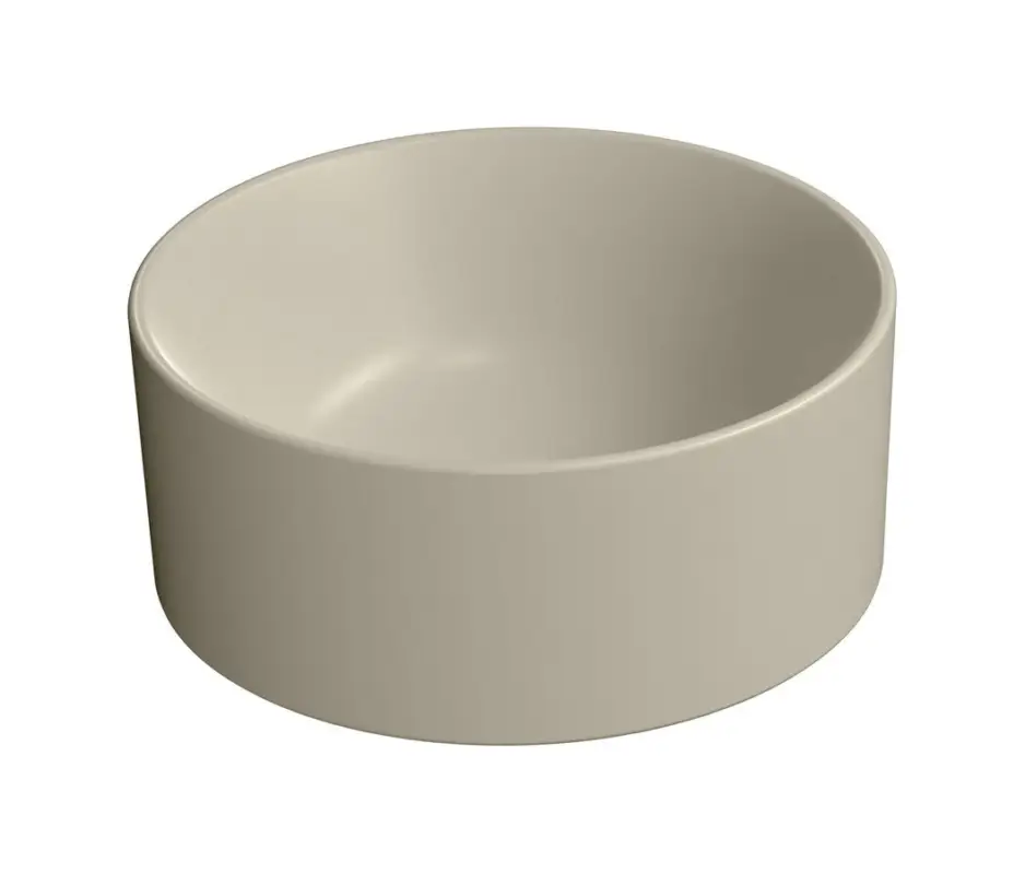 Novinka GSI KUBE X keramické umývátko na desku, průměr 32cm, creta mat