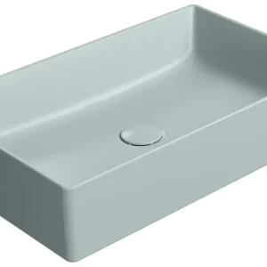 GSI KUBE X keramické umyvadlo na desku, 60x37cm, ghiaccio mat Dokud Zásoby Vydrží
