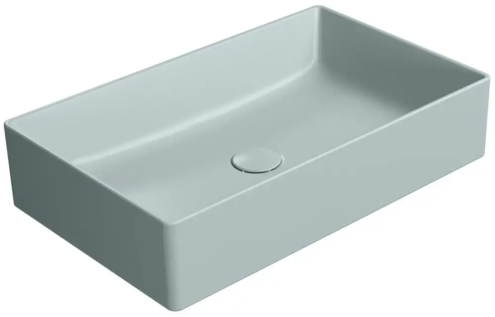 GSI KUBE X keramické umyvadlo na desku, 60x37cm, ghiaccio mat Dokud Zásoby Vydrží