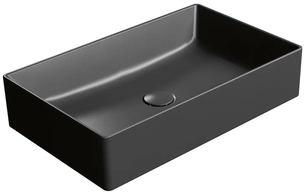 Jen Po Omezenou Doba GSI KUBE X keramické umyvadlo na desku, 60x37cm, černá mat