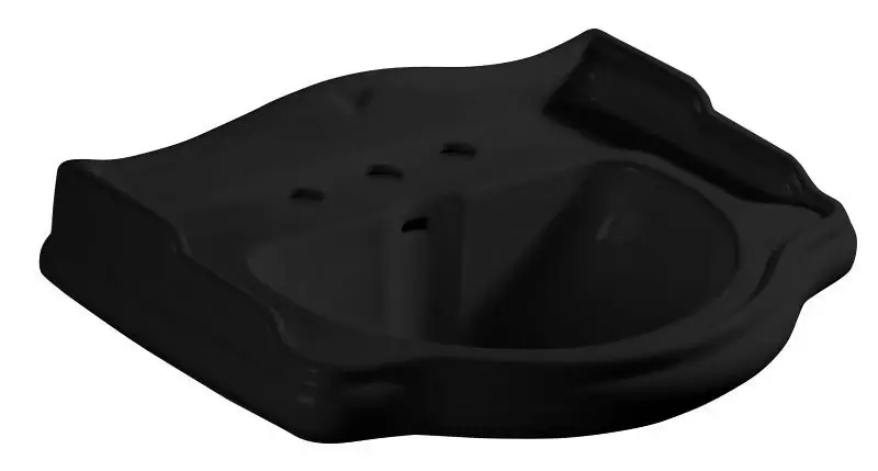 KERASAN RETRO keramické umyvadlo 69x52cm, 3 otvory, černá mat Rychlé Dodání