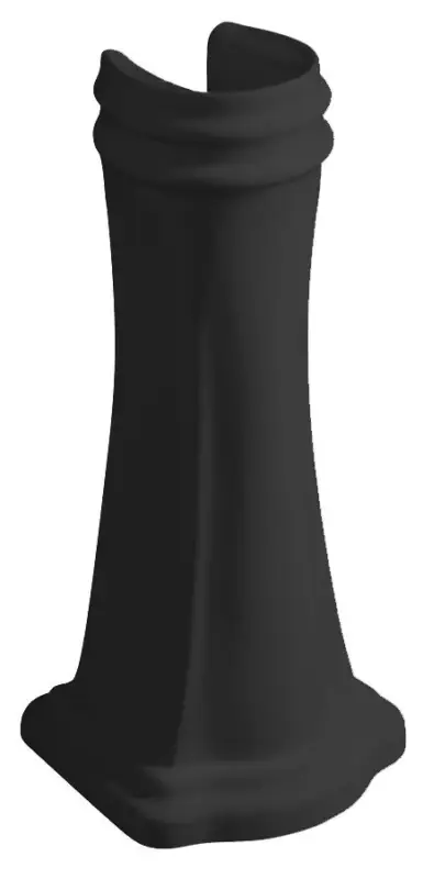 KERASAN RETRO universální keramický sloup k umyvadlům 56,69,73cm, černá mat Jen Po Omezenou Doba