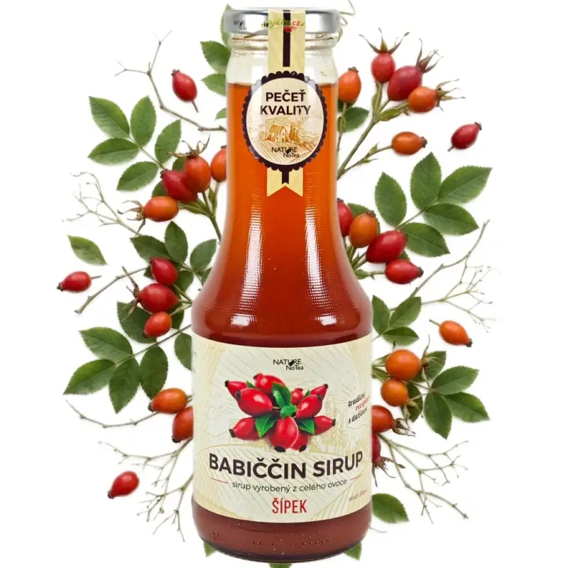 Nature NoTea s.r.o. Babiččin sirup - Šípek 0.5l Super Cena