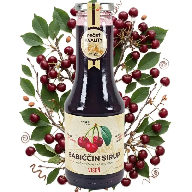 Nature NoTea s.r.o. Babiččin sirup - Višeň 0.5l Levný