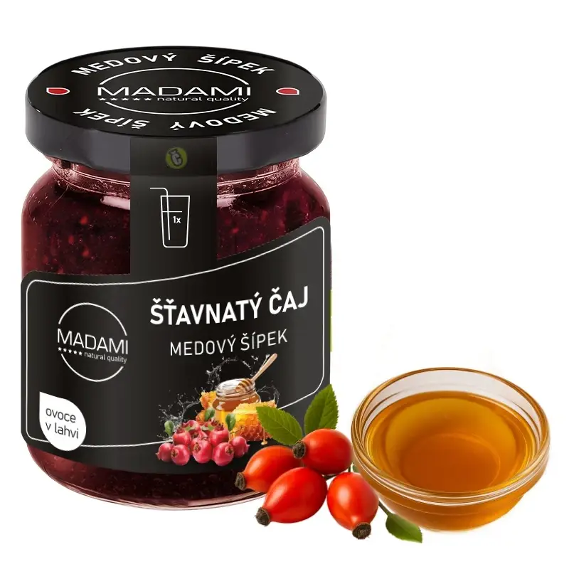 Nejlepší Volba MADAMI s.r.o. Šťavnatý čaj Madami Medový šípek 55g