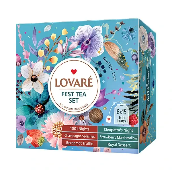 Originální Kolekce čajů Lovaré Fest Tea Set (90 sáčků)