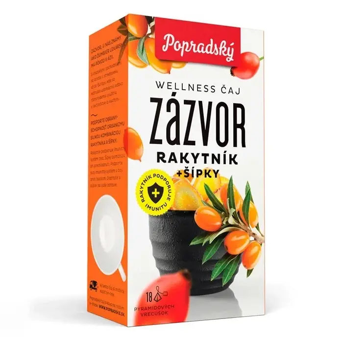 BOP Poprad Popradský wellness čaj - Zázvor, rakytník a šípky Koupit Online