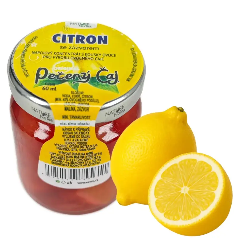 Nature NoTea s.r.o. Pečený čaj Notea - Citrón se zázvorem 60ml Výprodej