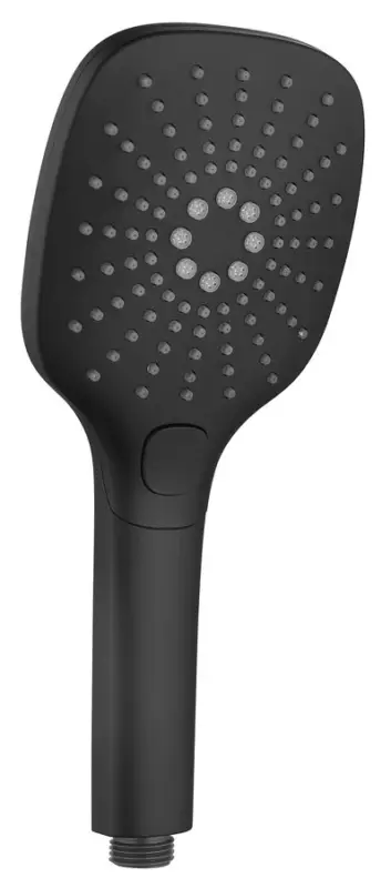 Ihned K Objednání SAPHO Ruční masážní sprcha s tlačítkem, 3 režimy sprchování, silikon trysky, 109x109mm, ABS/černá mat
