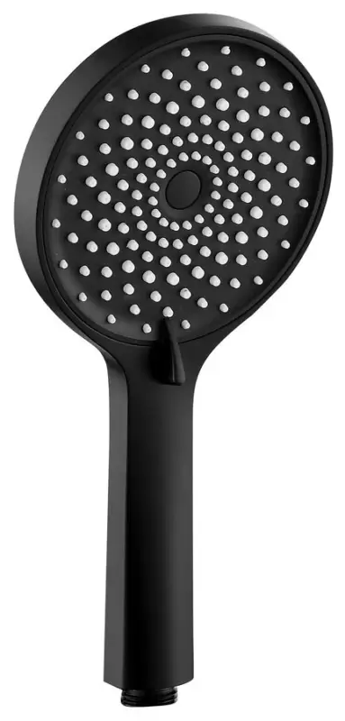 SAPHO Ruční masážní sprcha, 4 režimy sprchování, silikon trysky, průměr 123mm, černá mat Novinka