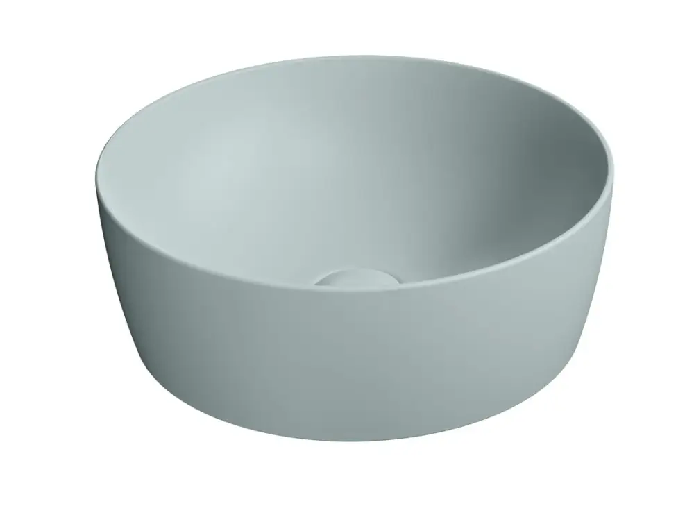 Cenový Hit GSI NUBES keramické umyvadlo na desku průměr 40cm, ghiaccio mat