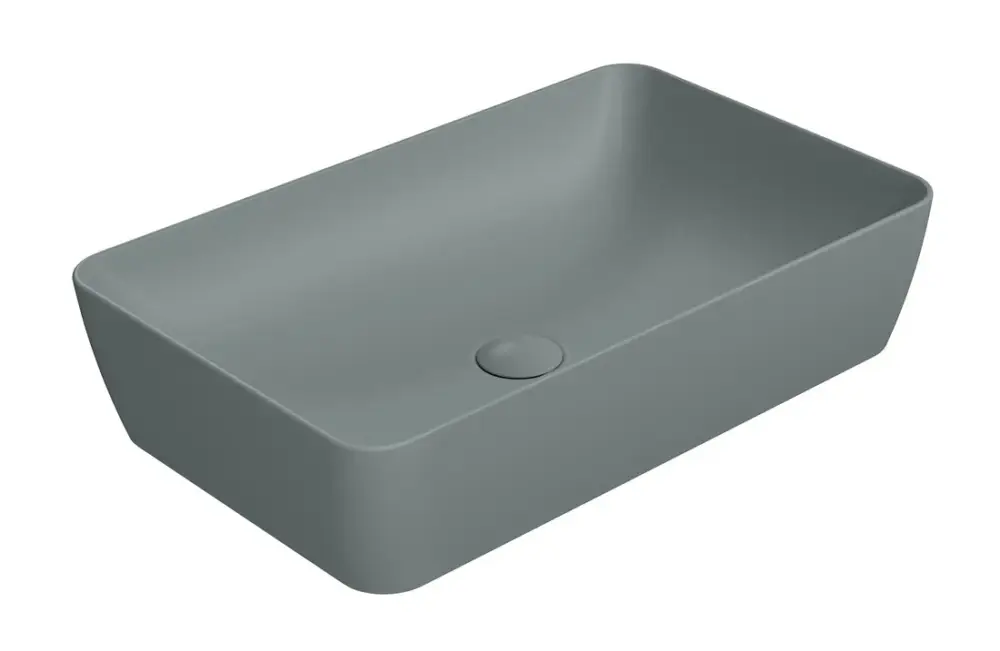 Cenová Bomba GSI NUBES keramické umyvadlo na desku 60x38cm, agave mat