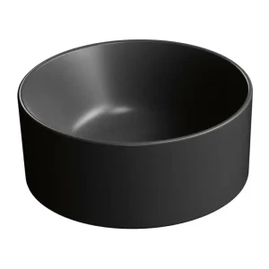 Přímo Od Výrobce GSI KUBE X keramické umývátko na desku, průměr 32cm, černá mat